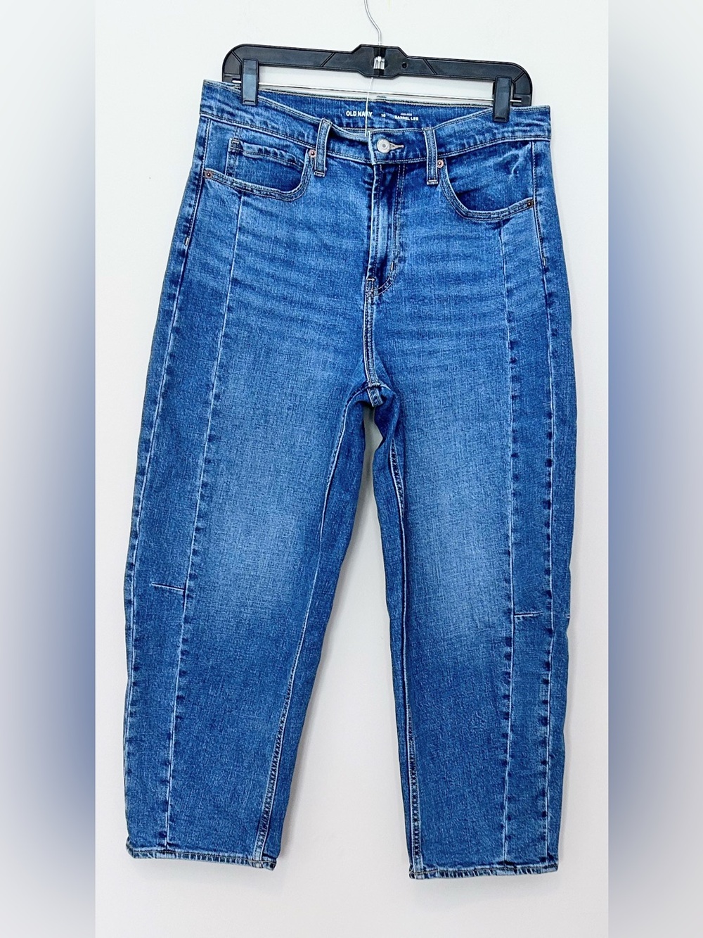 Old Navy Classic Blue Barrel  Jeans - Mid Wash